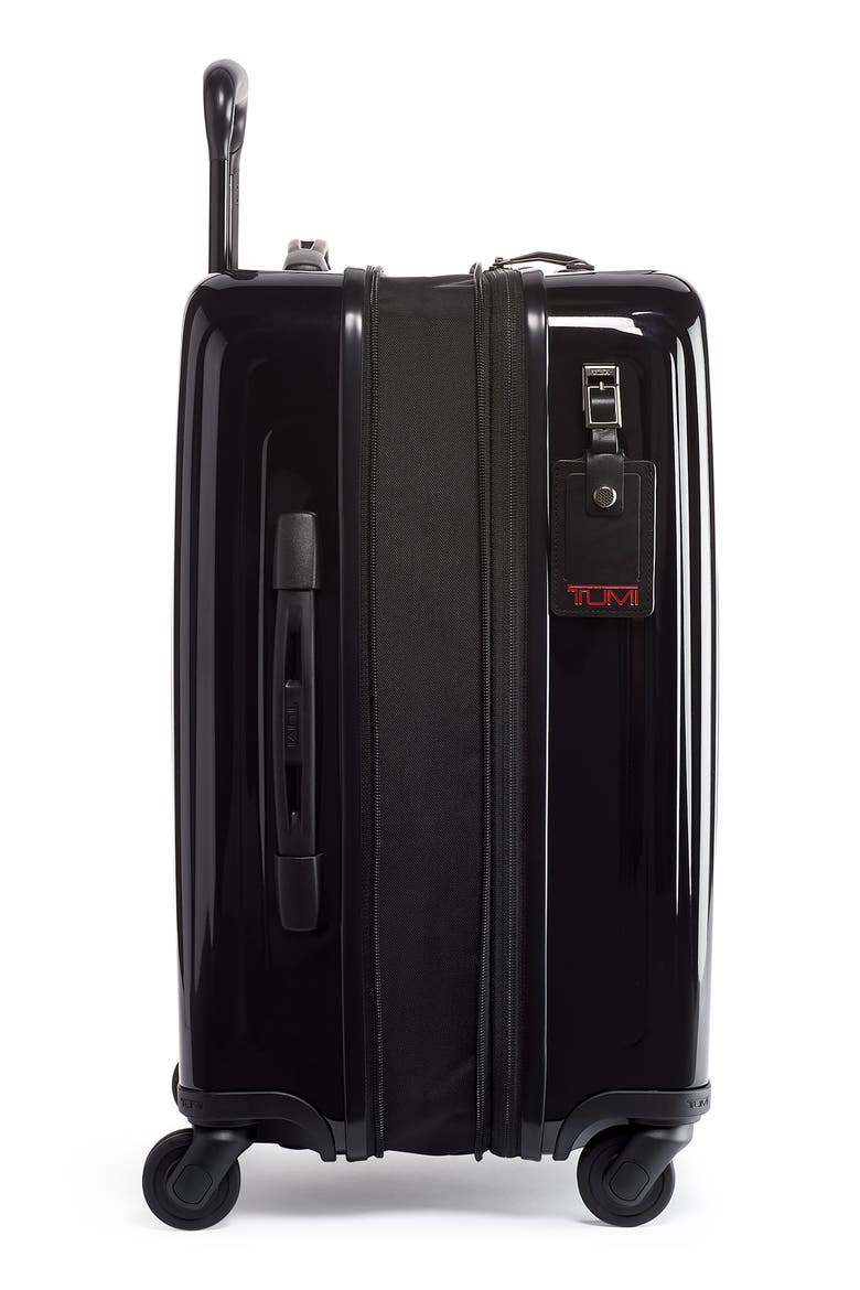 V3 International 22-Inch Expandable Wheeled Carry-On, Alternate, color, BLACK