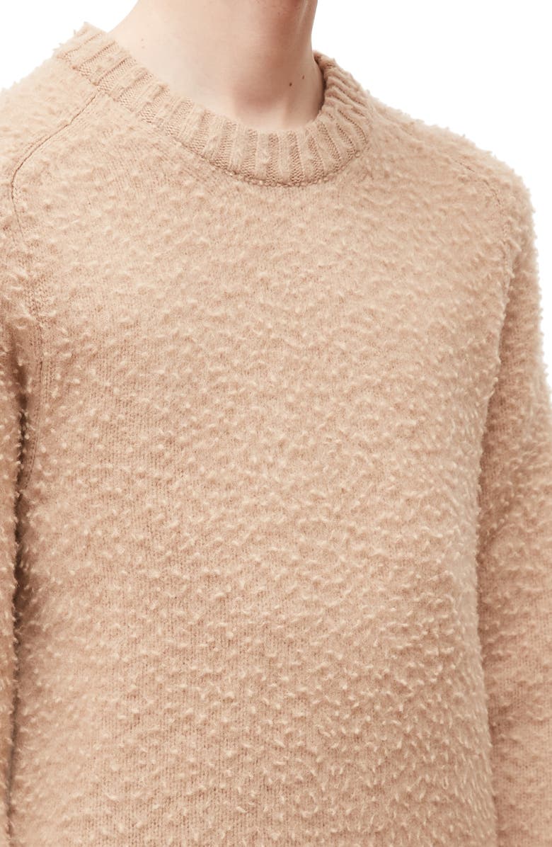 Maison Margiela Pilled & Ripped Crewneck Sweater, Alternate, color,