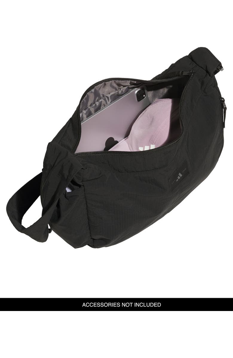 adidas Crescent Crossbody Bag, Alternate, color, Black