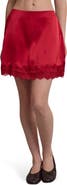 WISHLIST Lace Trim Miniskirt