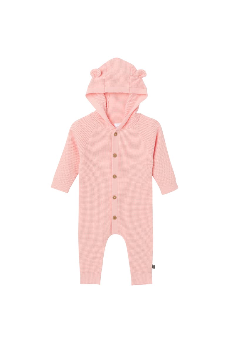 Hooded Sweater Romper, Main, color, Pink
