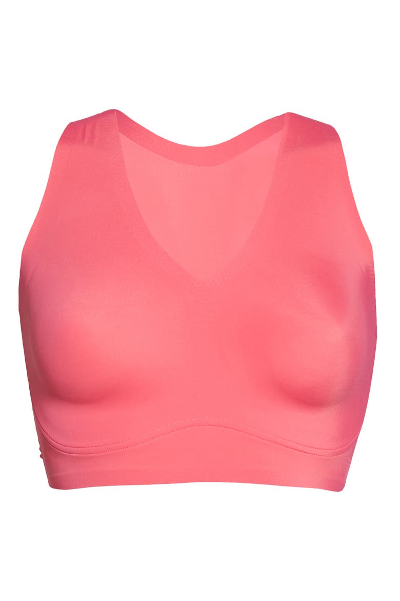 True & Co. True Body Lift V-Neck Racerback Bralette, Alternate, color, ROUGE RED