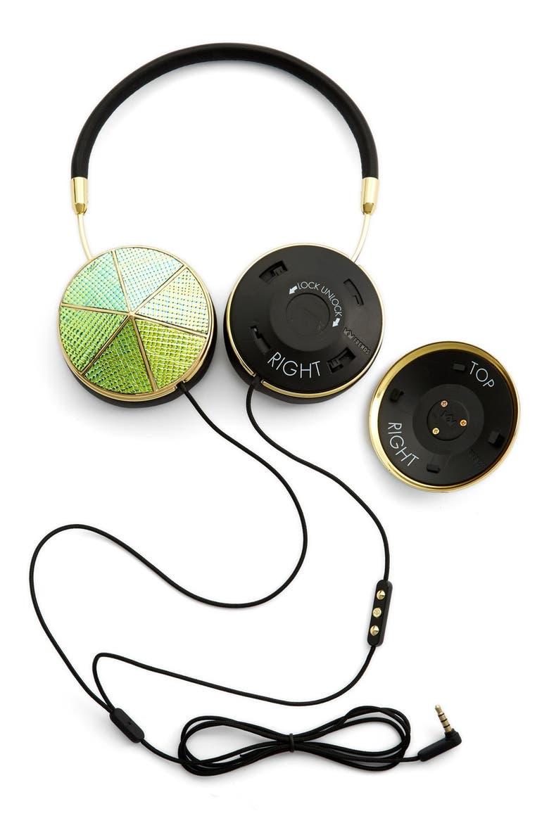 'Taylor - Rebecca Minkoff' Headphones, Alternate, color, GOLD AND BLACK