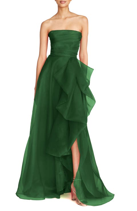 Teresa Strapless Draped Gown