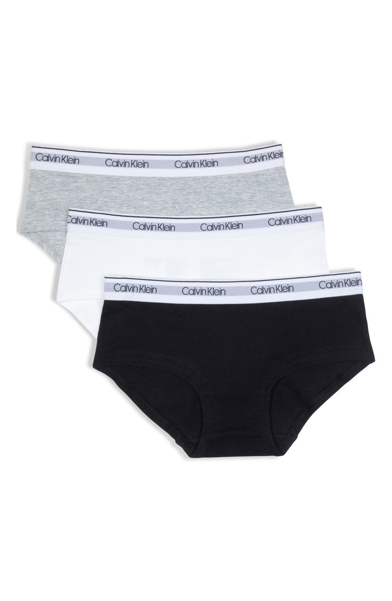 Calvin Klein Stretch Cotton Hipster Panties - Pack of 3, Main, color, 