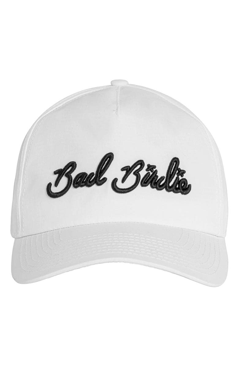Bad Birdie Logo Script Baseball Cap, Main, color, 