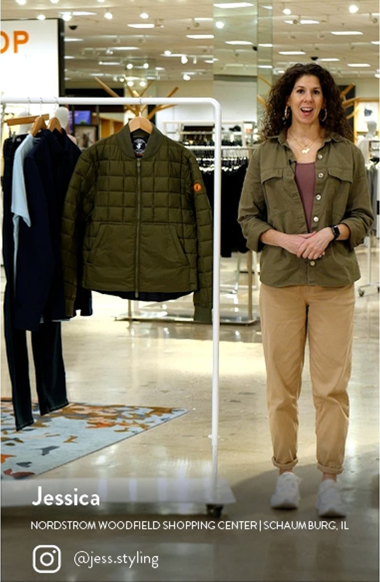 Lazar Quilted Bomber Jacket, sales video thumbnail