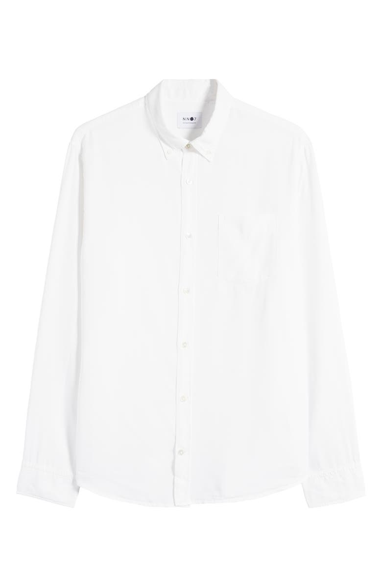 NN07 Levon Slim Fit Button-Down Shirt, Main, color, White