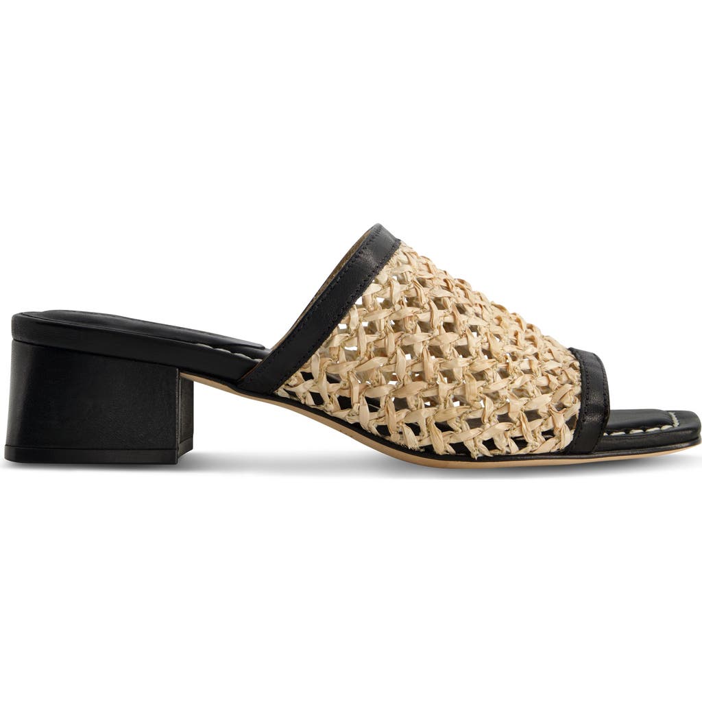 Shop Bernardo Footwear Jenne Raffia Sandal In Black