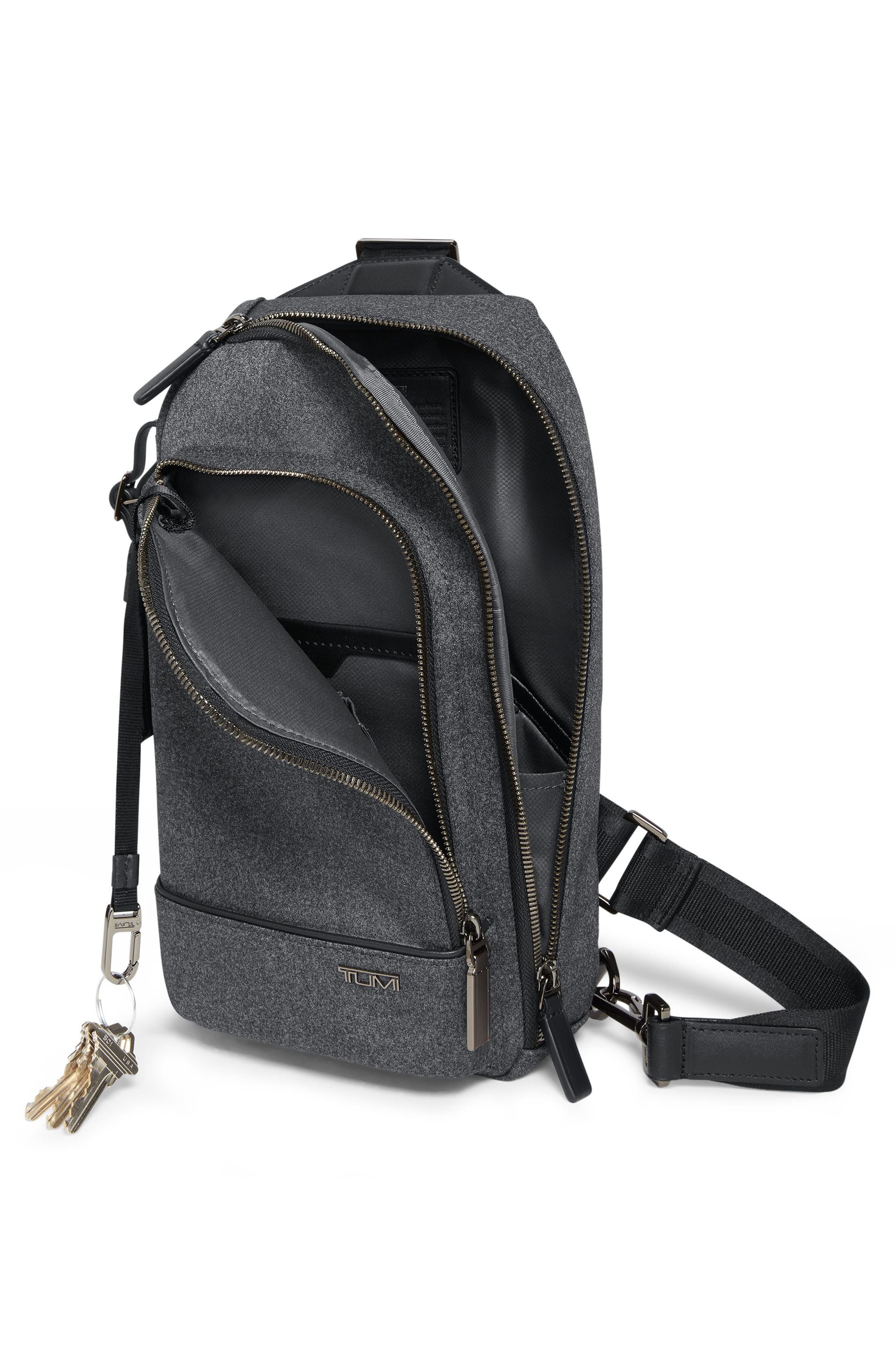 TUMI Harrison Gregory Sling Bag, Alternate, color, Dark Charcoal