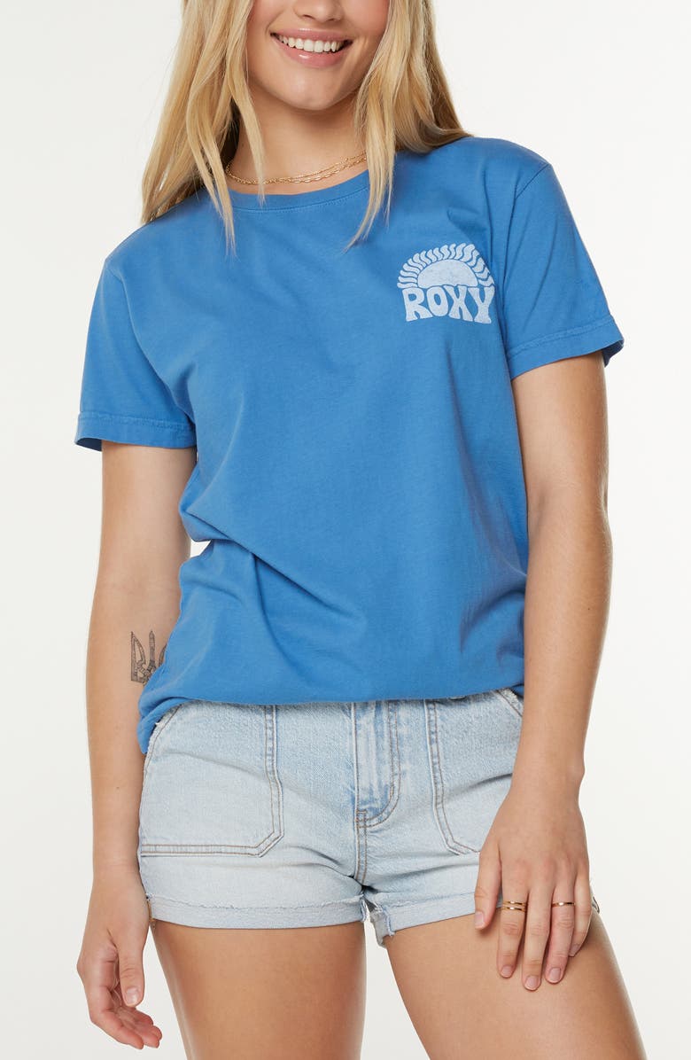 Roxy Made of Sunshine Relaxed Fit Cotton Graphic T-Shirt, Main, color,