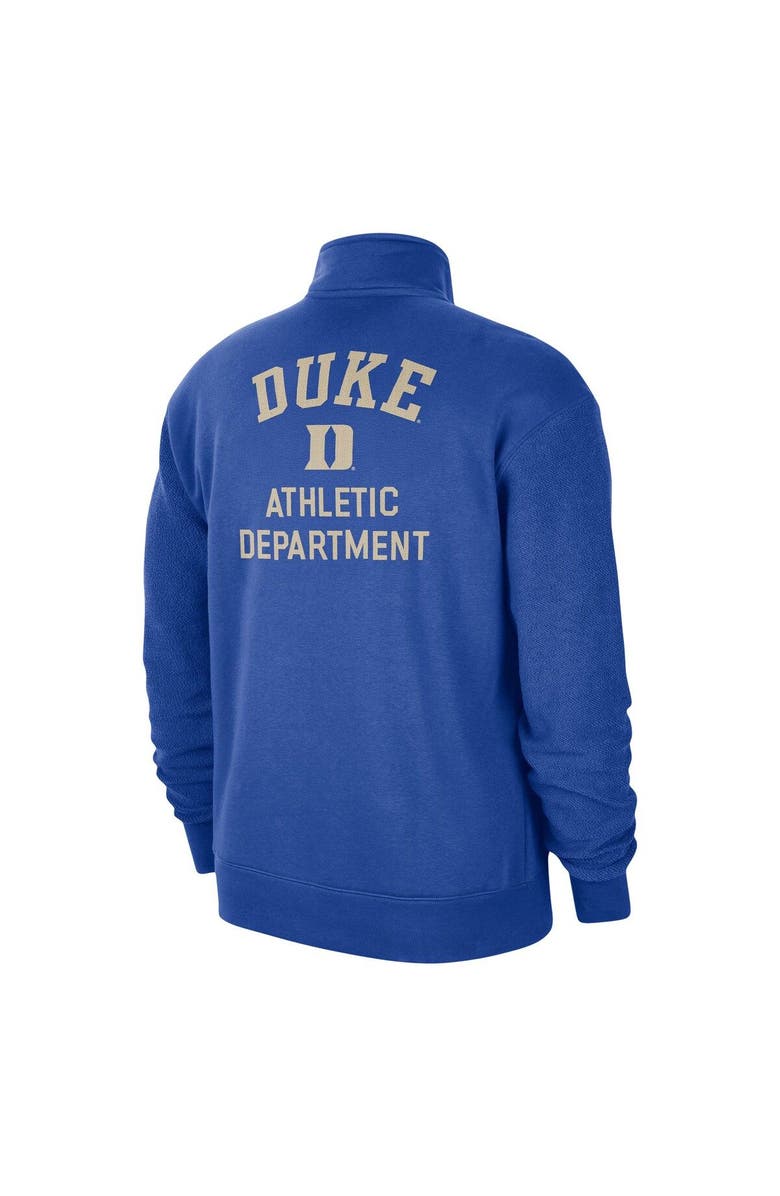 Nike Men's Nike Royal Duke Blue Devils Campus Athletic Department Quarter-Zip Sweatshirt, Alternate, color, Royal