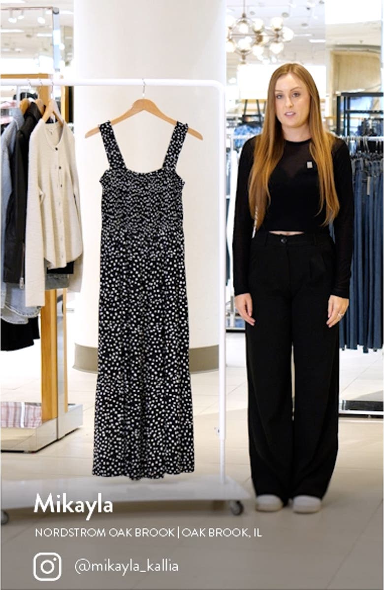 Elisa Smocked Maxi Dress, sales video thumbnail