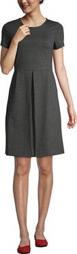 Lands' End School Uniform  Short Sleeve Ponte Dress
