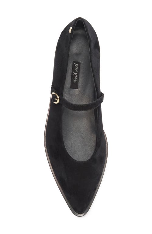 Paul Green Carla Mary Jane Flat In Black