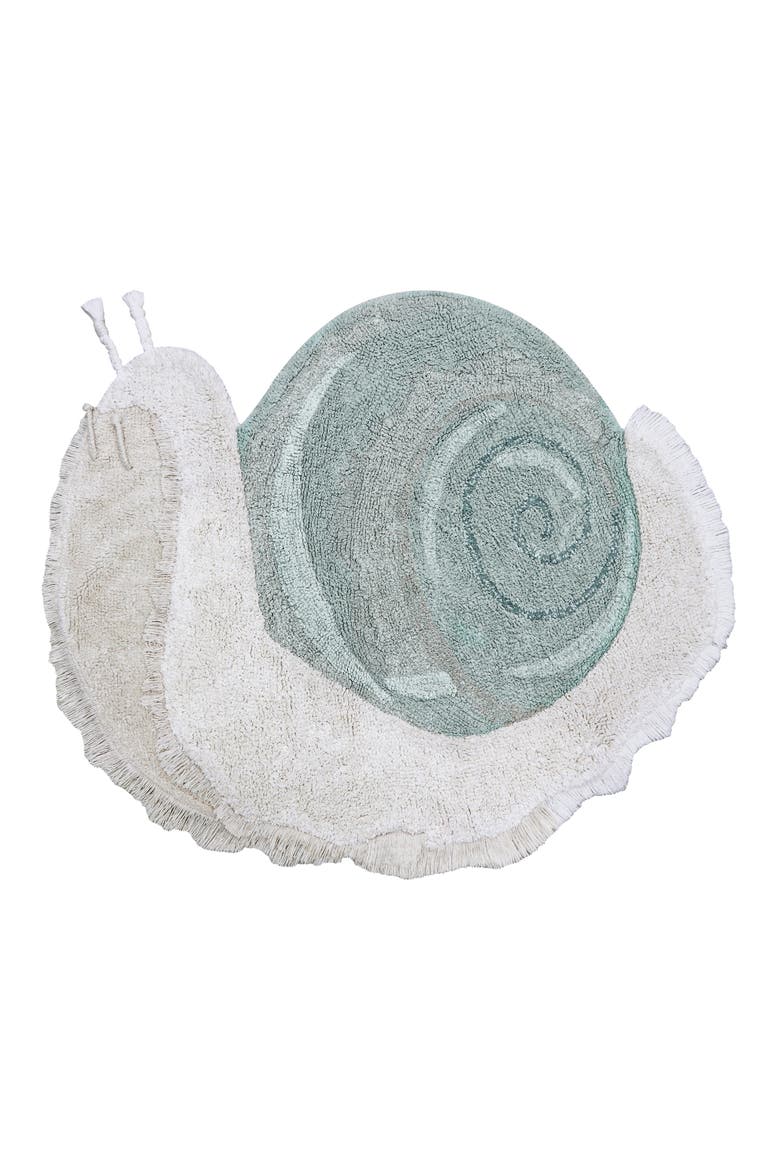 Snail Washable Rug, Main, color, BLUE SAGE
