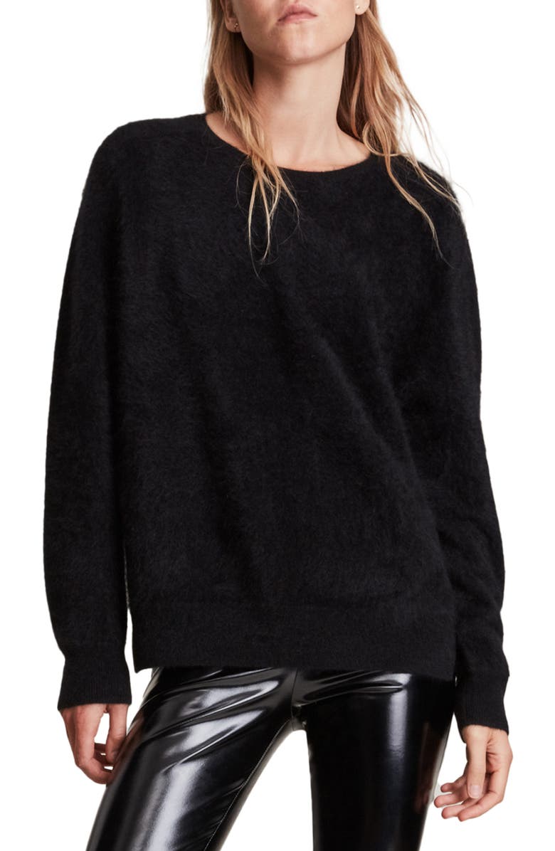 AllSaints Sylvie Cashmere Crew Neck Sweater, Main, color,