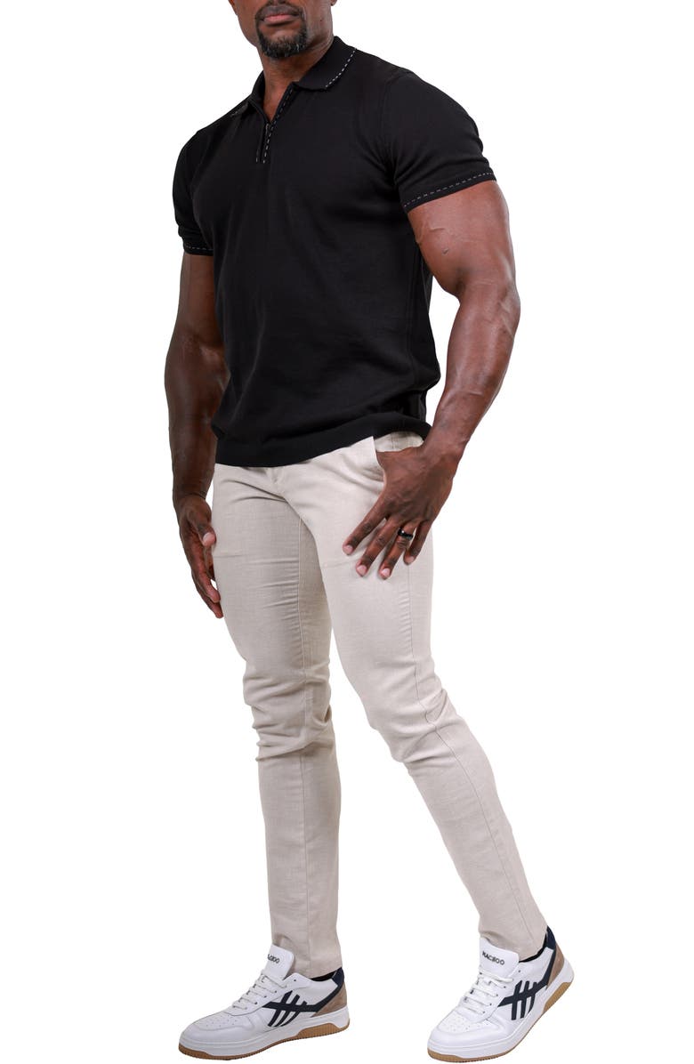 Maceoo Marthyr Tapered Leg Drawstring Pants, Alternate, color, White