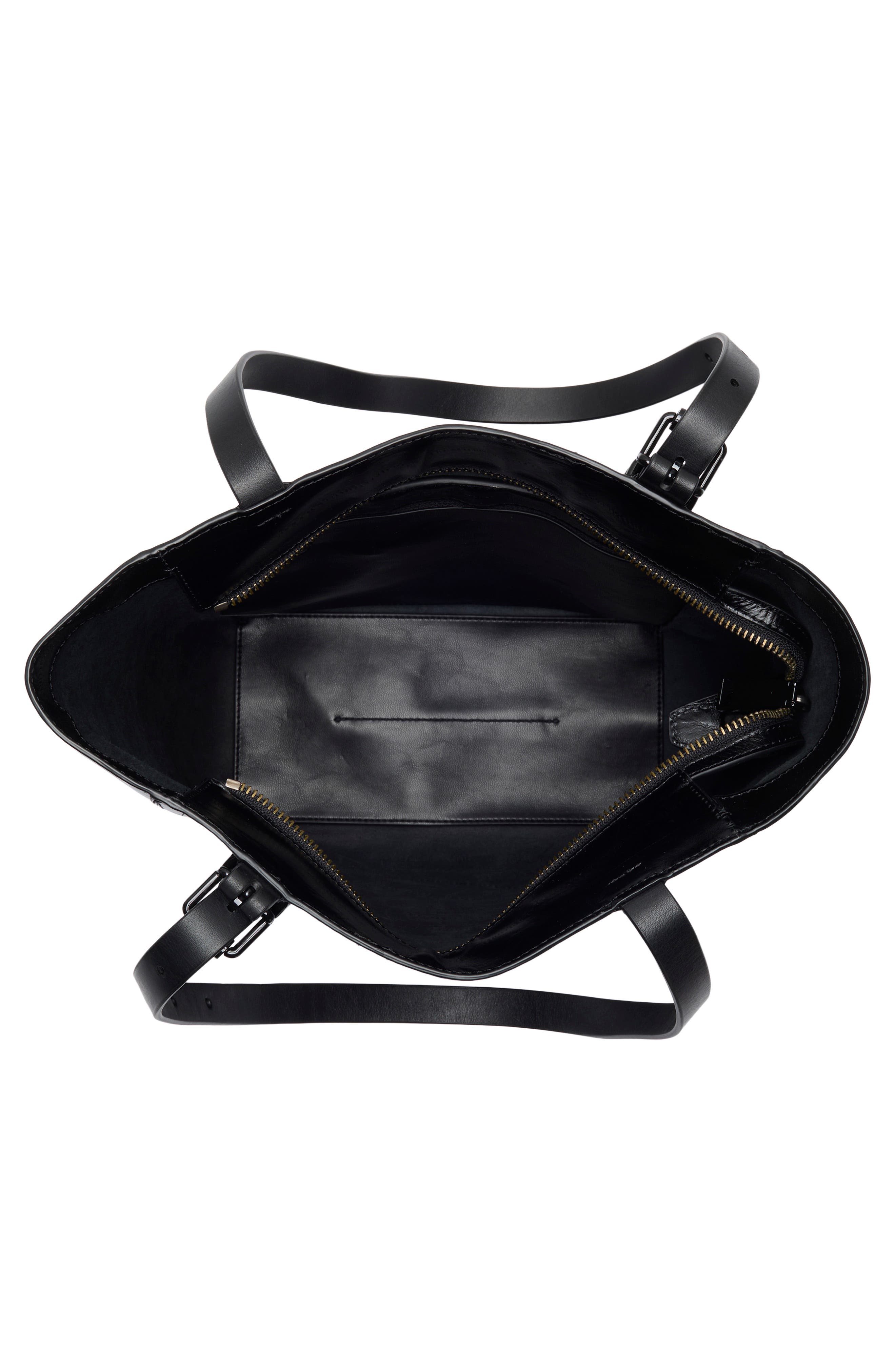 Buckle Tote Bag, Alternate, color, BLACK