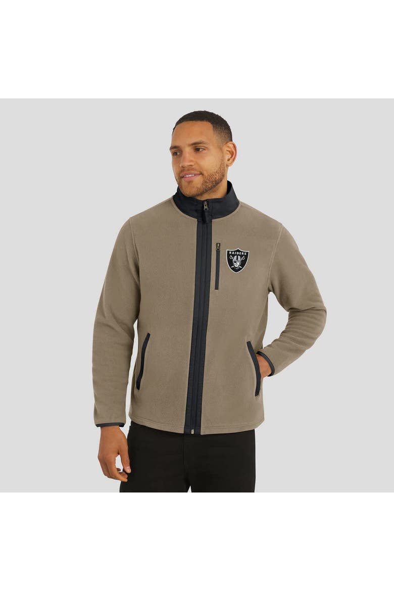 Men's NFL x Darius Rucker Collection by Fanatics  Tan Las Vegas Raiders Heavyweight Polar Fleece Full-Zip Jacket, Alternate, color, Tan