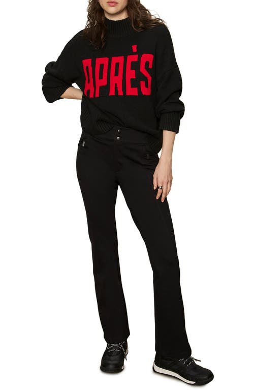 Sanctuary Apres Intarsia Graphic Sweater In Black