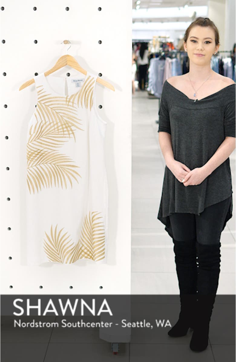 Lanailette Embroidered Shift Dress, sales video thumbnail