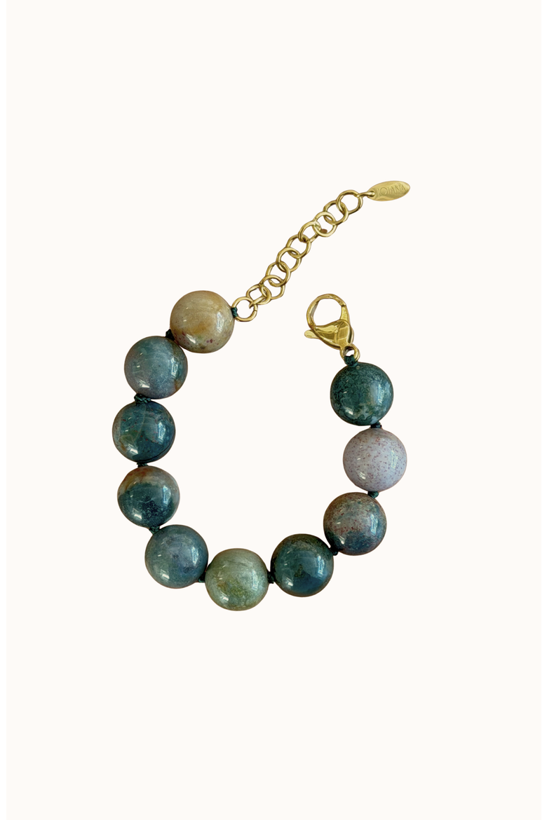 Mello Stone Bracelet, Alternate, color, Colour Agate