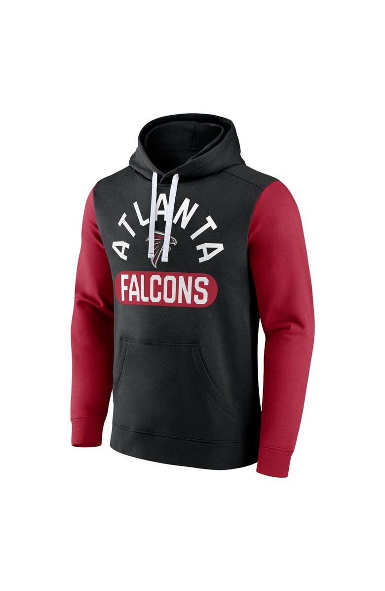 FANATICS Men's Fanatics Branded Black Atlanta Falcons Extra Point Pullover Hoodie, Alternate, color, 