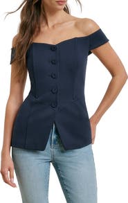 Favorite Daughter The One That I Want Off the Shoulder Top