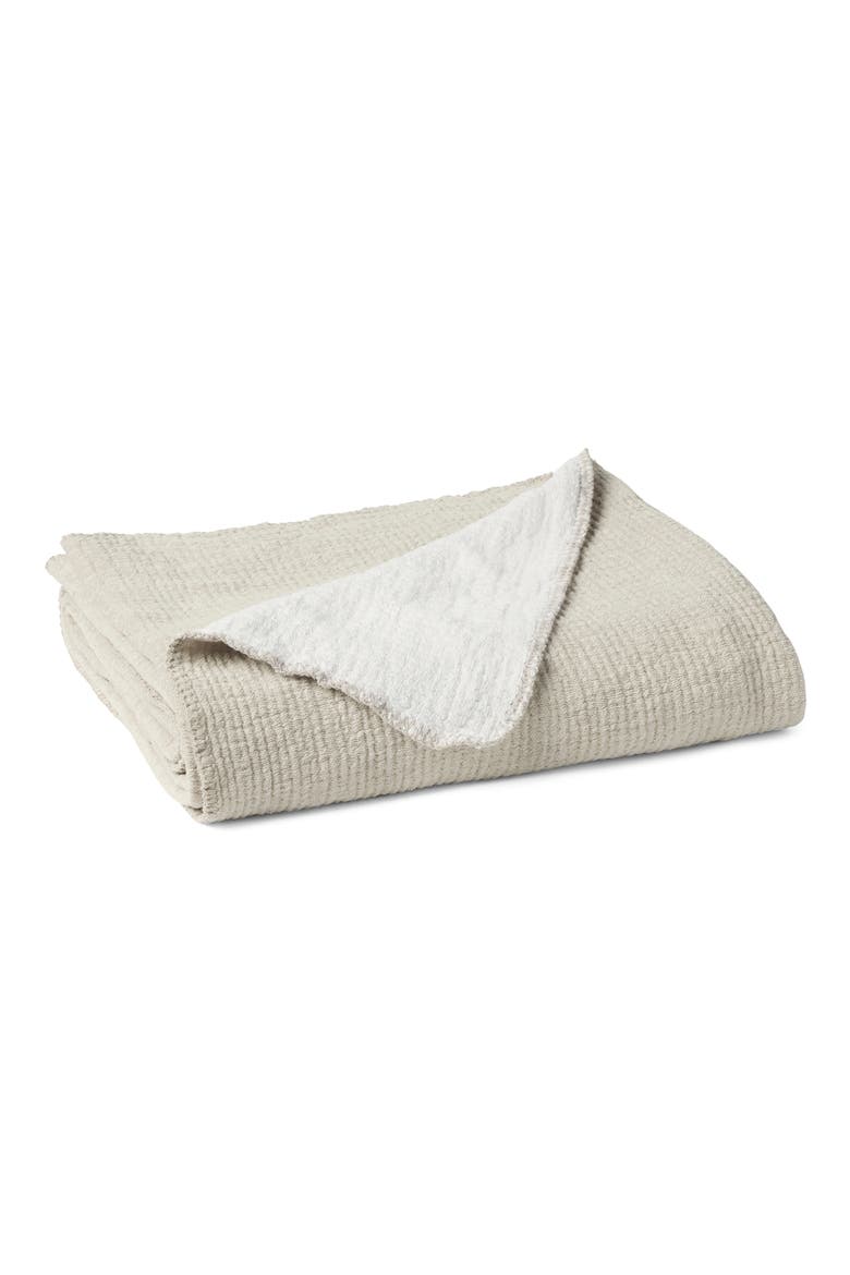 Cozy Organic Cotton Throw Blanket, Main, color, STONE