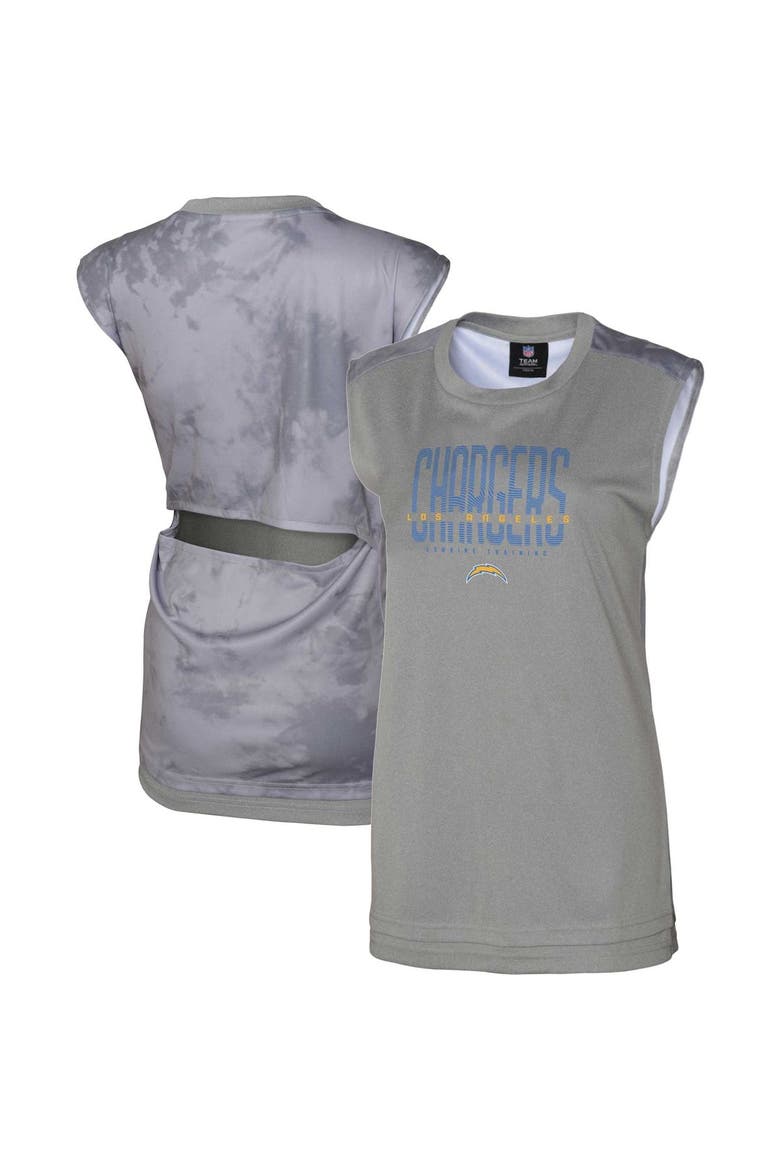 Women's Gray Los Angeles Chargers No Sweat Tank Top, Main, color, Gray