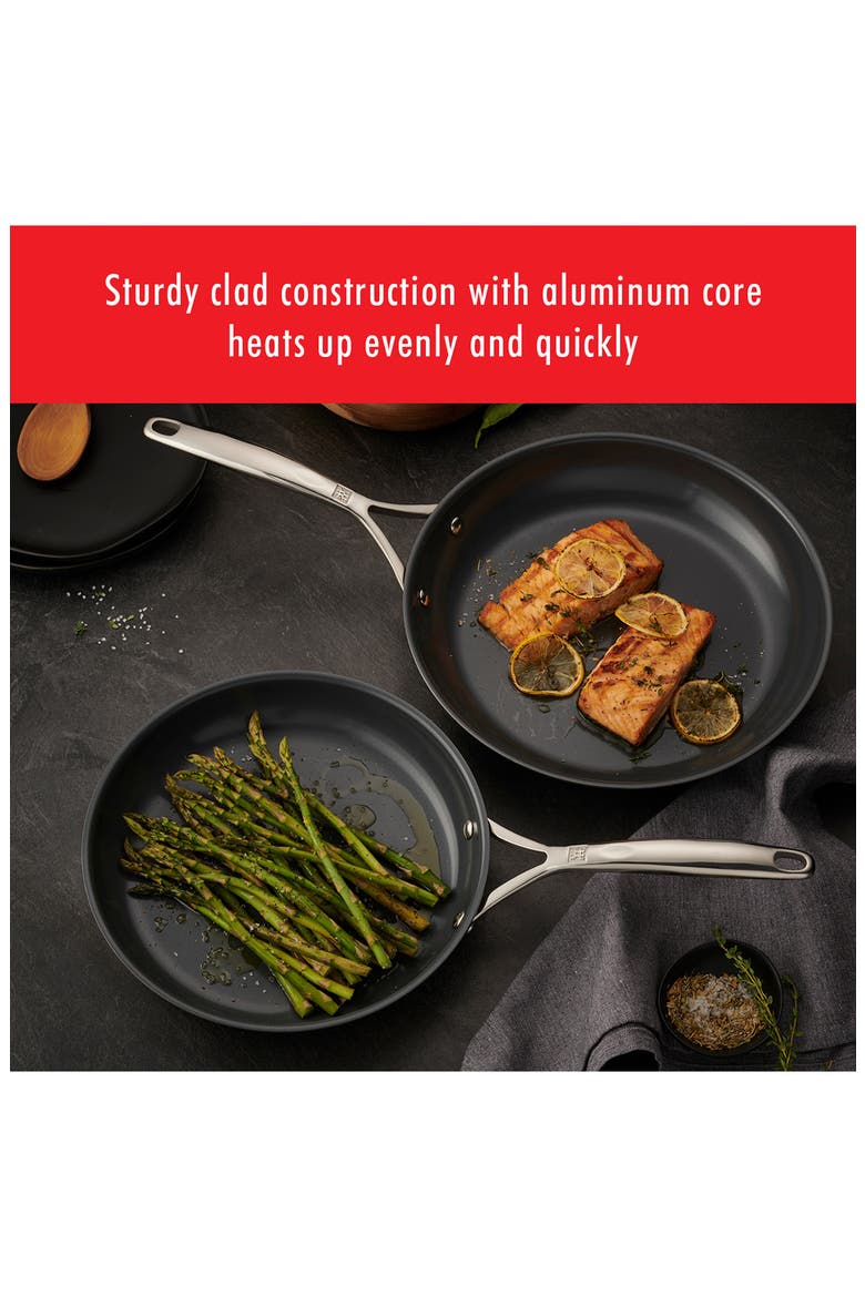 Energy Plus 10-Piece Nonstick Cookware Set, Alternate, color, STAINLESS STEEL