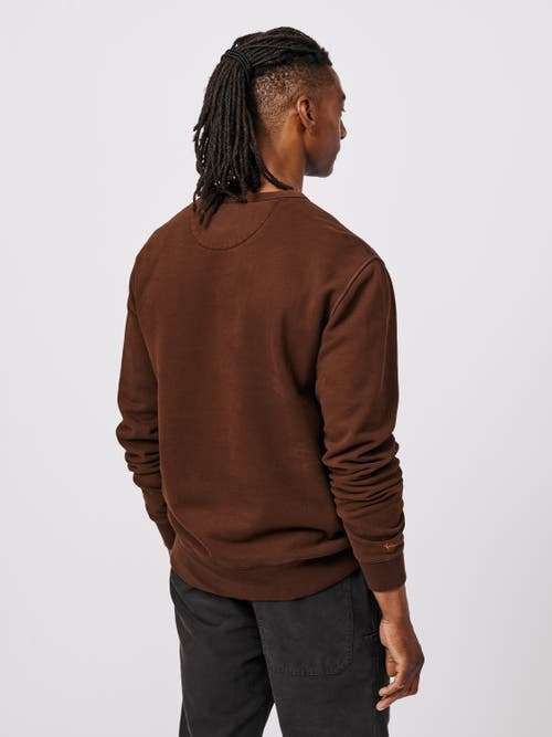 Aubin Vestry Crew Neck Sweatshirt In Brown
