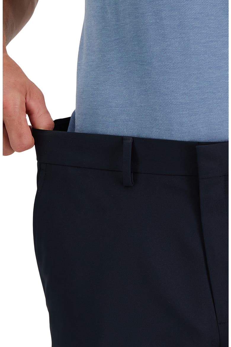 Twill Stretch Slim Fit Dress Pants, Alternate, color, BLACK