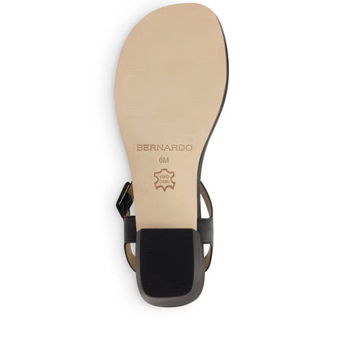 Bernardo Footwear Goya T-strap Sandal In Black