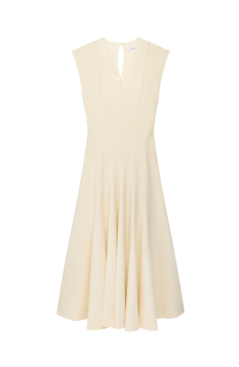 Another Tomorrow Double Face Cutout Dress, Alternate, color, Cream
