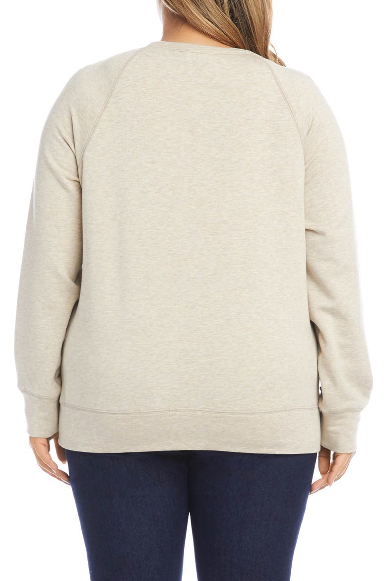 Horse Print Graphic Sweatshirt, Alternate, color, OATMEAL