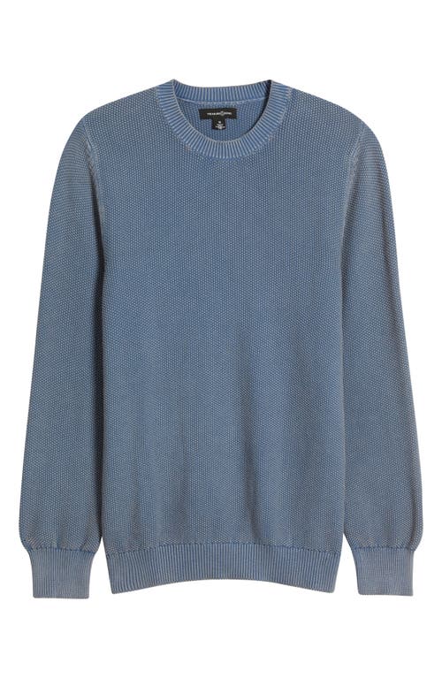 Treasure & Bond Garment Dyed Cotton Sweater In Blue
