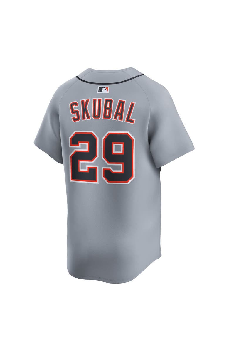 Nike Men's Nike Tarik Skubal Gray Detroit Tigers Road Limited Jersey, Alternate, color, Gray