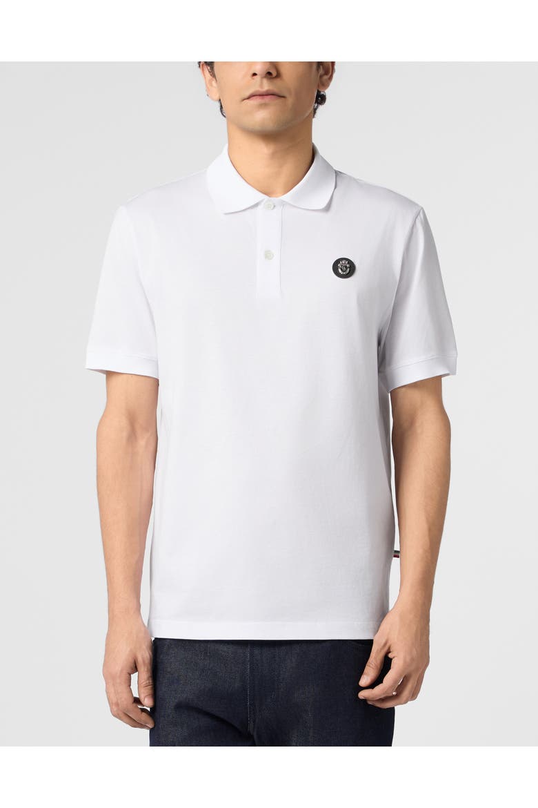 Polo T-Shirt Basic Men, Main, color, white