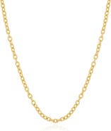The Lovery Fine Jewelry Textured Link Chain Necklace
