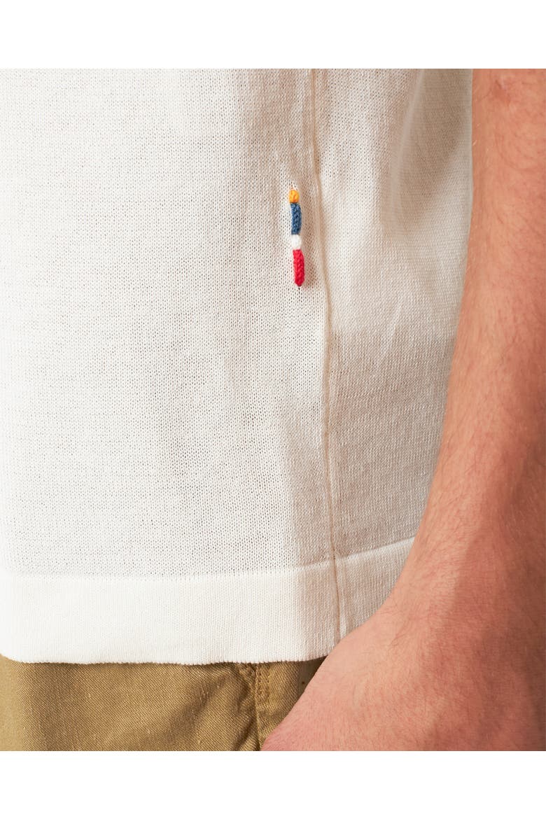 Keeling Tailored-Fit Polo Shirt, Alternate, color, White Sand/Black