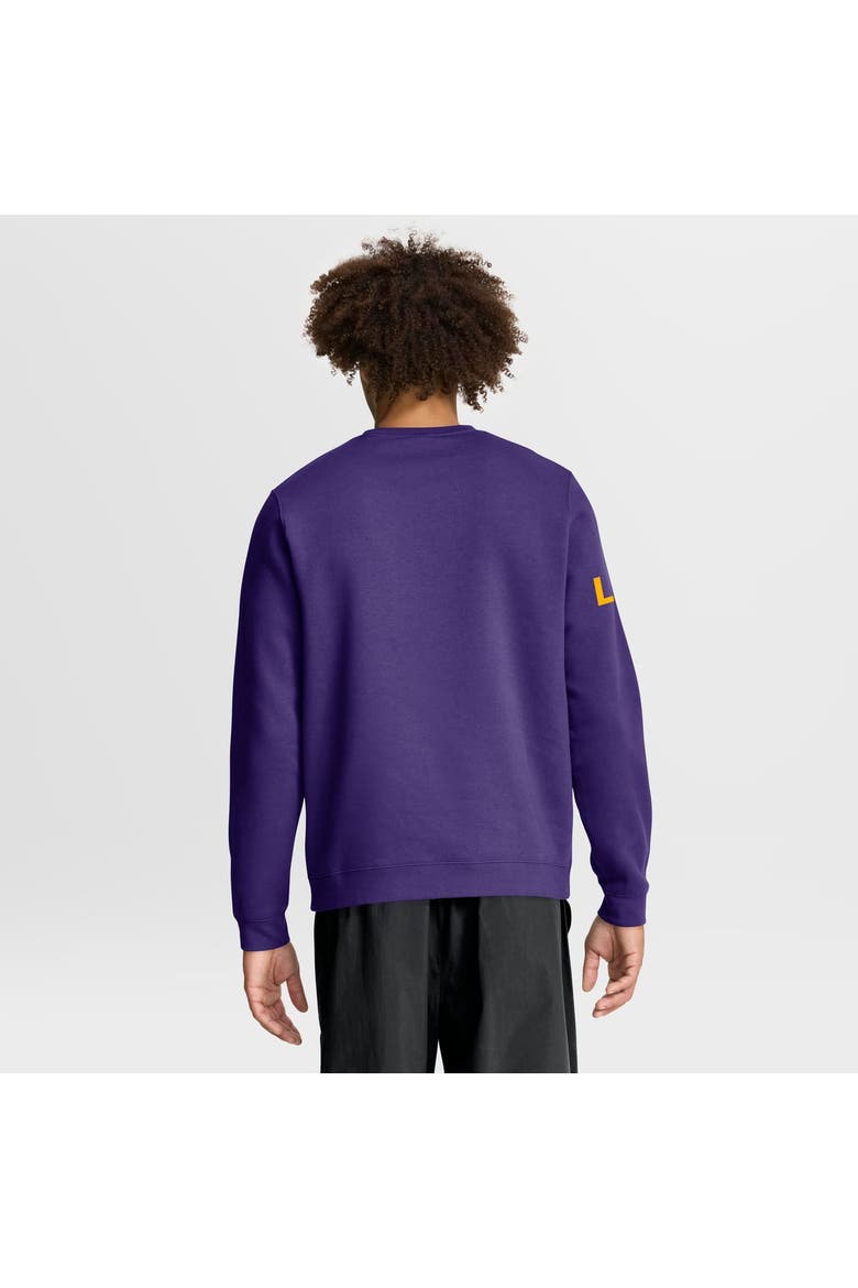 Men's Nike Purple LSU Tigers 2026 Sideline Club Sweatshirt, Alternate, color, Purple