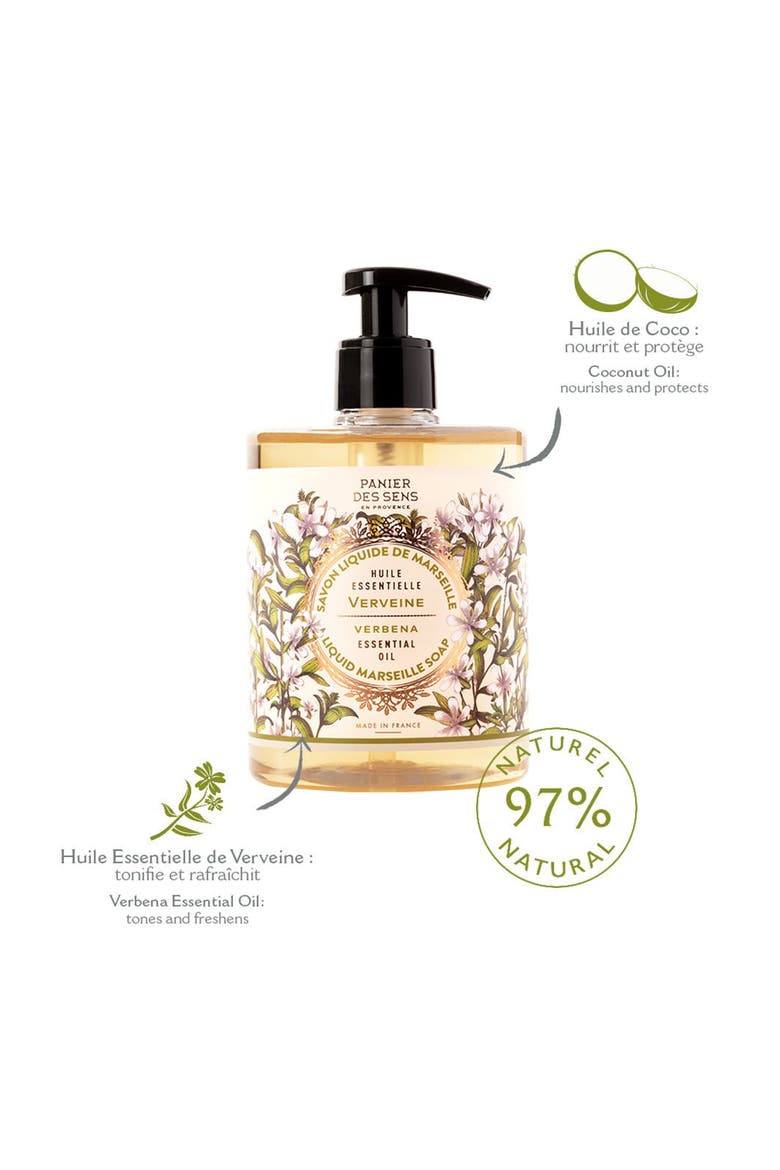 Verbena Liquid Marseille Soap, Alternate, color, Yellow