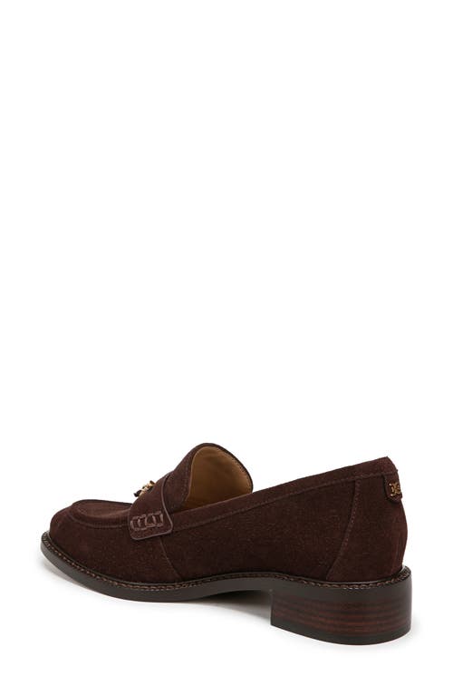 Sam Edelman Denise Tassel Penny Loafer Cafe Noir Brown Suede