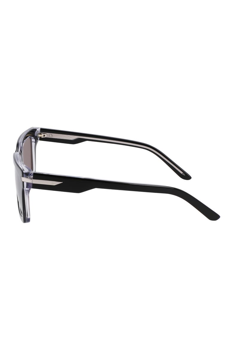 Crescent I 54mm Rectangular Sunglasses, Alternate, color, BLACK / GREY