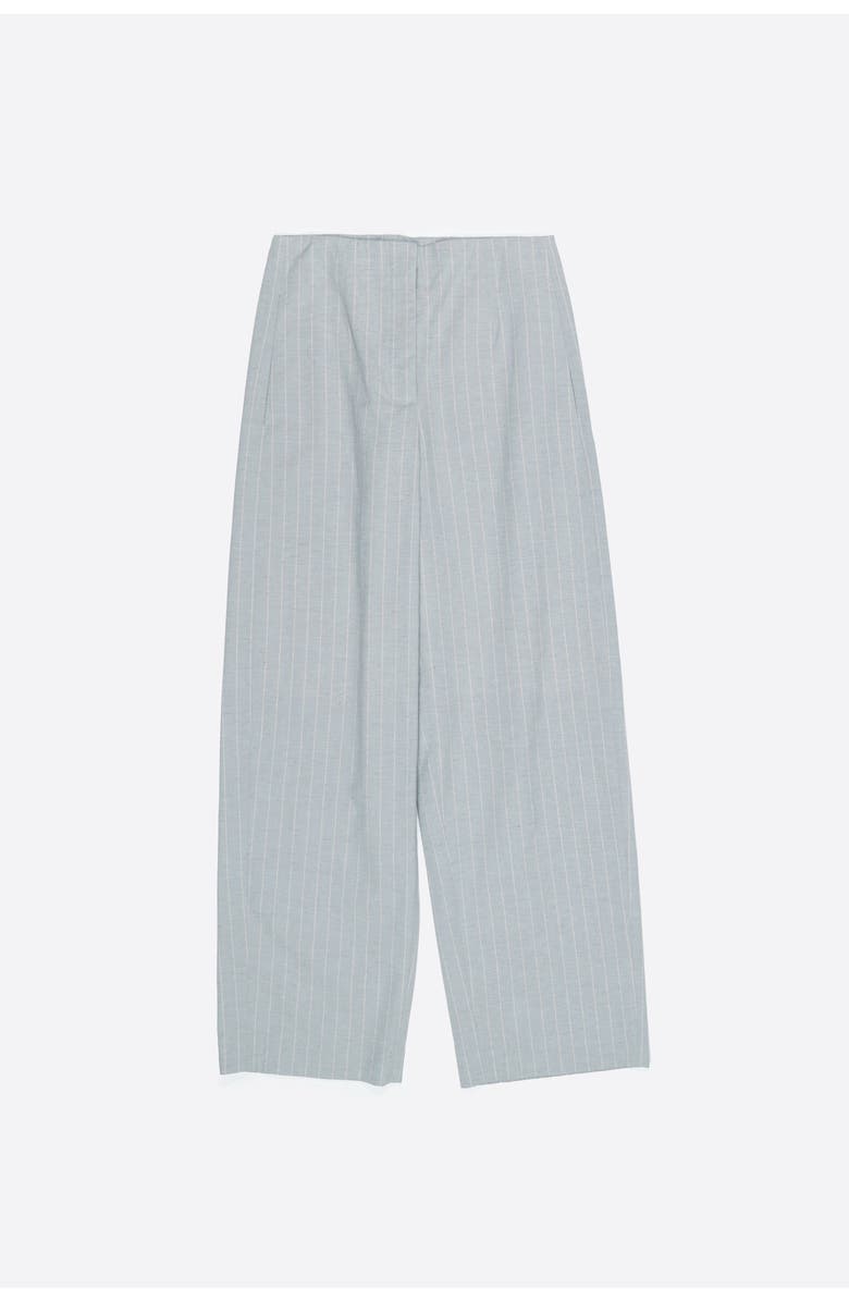 Bimba y Lola Striped Darted Trousers, Alternate, color, Light Grey