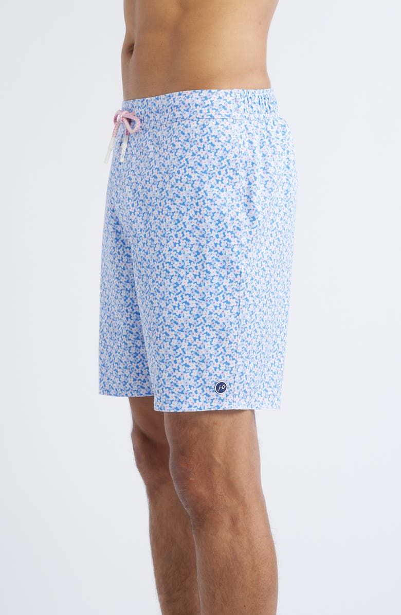 johnnie-O Every Daisy Swim Trunks, Alternate, color, Maliblu