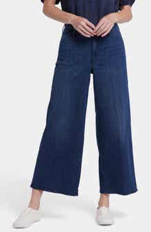 NYDJ Mona High Waist Crop Wide Leg Jeans