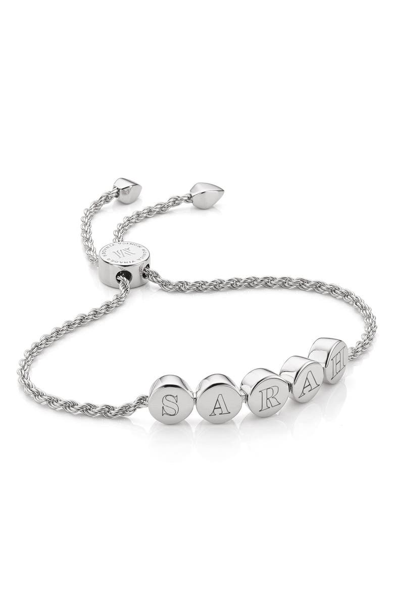 Monica Vinader Engravable Linear Bead Friendship Bracelet, Alternate, color,
